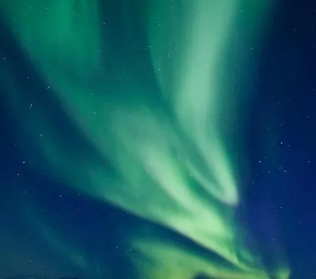 Arctic With Northern Light View